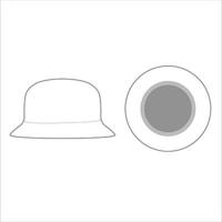 Bucket Hat Fashion Vector Template