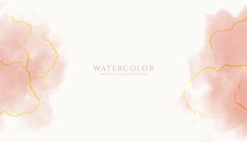 Abstract horizontal watercolor background. Neutral light colored empty space background illustration vector