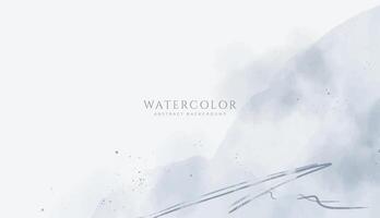 Abstract horizontal watercolor background. Neutral light colored empty space background illustration vector