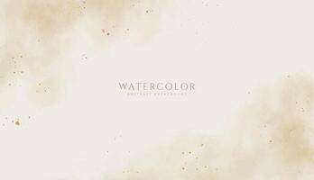 Abstract horizontal watercolor background. Neutral light colored empty space background illustration vector