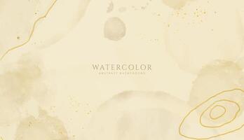 Abstract horizontal watercolor background. Neutral light colored empty space background illustration vector