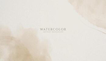 Abstract horizontal watercolor background. Neutral light colored empty space background illustration vector