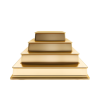 AI generated Golden podium on transparent background PNG image