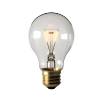 AI generated Light Bulb on transparent background PNG image