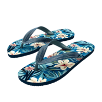 AI generated flip flops on transparent background PNG image