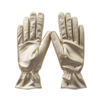 AI generated white Gloves on transparent background PNG image