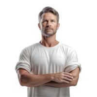 AI generated Man Standing Proudly on transparent background PNG image