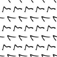 Seamless pattern with sketch squiggle vector