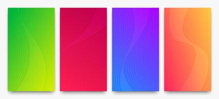 Modern colorful gradient background with lines vector