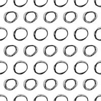 Seamless pattern with sketch circles shape vector