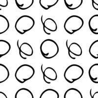 Seamless pattern with sketch circles shape vector