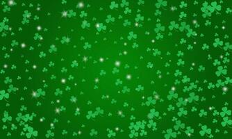 Happy Saint Patrick's day green background vector