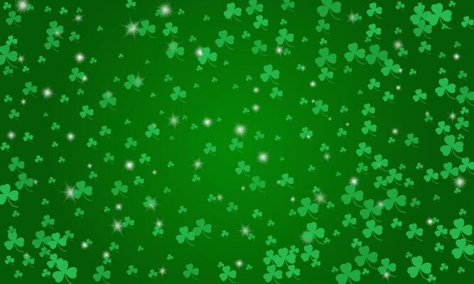 Happy Saint Patrick's day green background