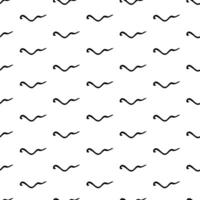 Seamless pattern with sketch squiggle vector