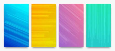 Modern colorful gradient background with lines vector