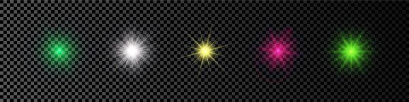 Light effect of lens flare vector