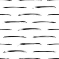 Seamless pattern with black pencil brushstrokes vector