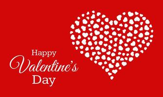 Happy Valentines Day Background. Background with hearts for Valentines Day. Vector illustration.