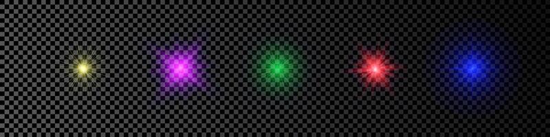 Light effect of lens flare vector