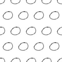 Seamless pattern with sketch circles shape vector