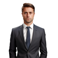 AI generated Businessman in Suit on transparent background PNG image