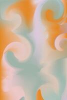 Vibrant Gradient Background. Blurred Color Wave. vector