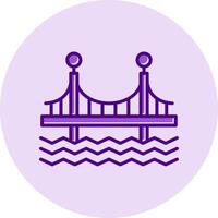 puente vecto icono vector