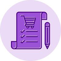 Shopping List Vecto Icon vector