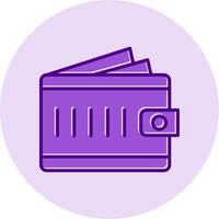 Cash Wallet Vecto Icon vector