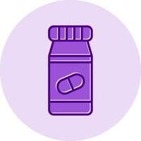Pills Bottle Vecto Icon vector