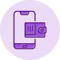 Mobile Wallet Vecto Icon vector