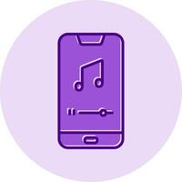 Mobile Music Player Vecto Icon vector