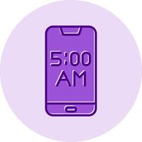 teléfono inteligente alarma vecto icono vector