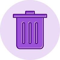 Dustbin Vecto Icon vector