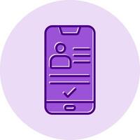 Smartphone Id Vecto Icon vector