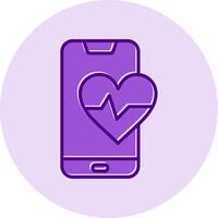 Heart Rate Vecto Icon vector