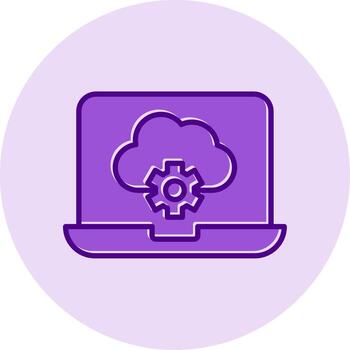 Cloud Computing Vecto Icon vector