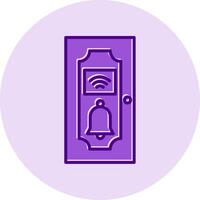 puerta campana vecto icono vector