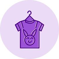 bebé ropa vecto icono vector