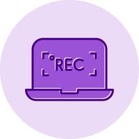 Recording Vecto Icon vector