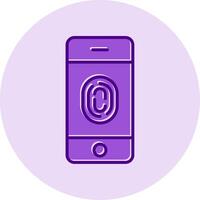 FingerPrint Verification Vecto Icon vector