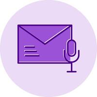 voz correo vecto icono vector