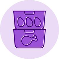 Food Containers Vecto Icon vector