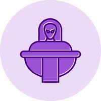 Spaceship Vecto Icon vector