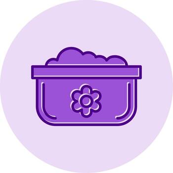 lavar platos maceta vecto icono vector