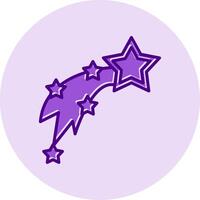 Shooting Stars Vecto Icon vector