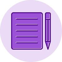 Note Pad Vecto Icon vector