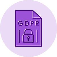 GDPR Vecto Icon vector