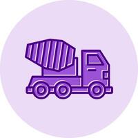 Mixer Truck Vecto Icon vector