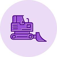 Bulldozer Vecto Icon vector